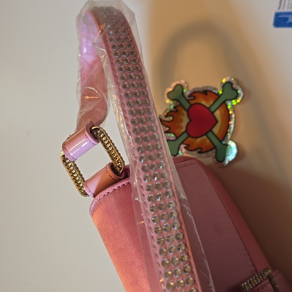 Dolls kill Pink Satin Shoulder Bag - Picture 7 of 8